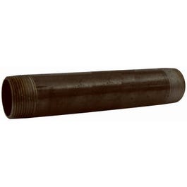 Pipe Fitting, Pipe Nipple, Black Steel, 1-1/4 x 12-In.