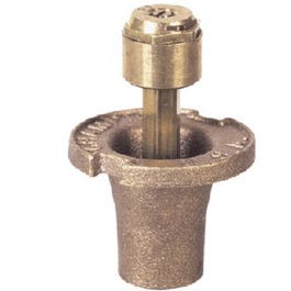 Pop-Up Sprinkler Head, Brass, 1.5-In., Half Circle