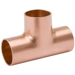 Pipe Fittings, Wrot Copper Tee, 1-1/4-In.