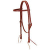 Horse Headstall, Burgundy Latigo Leather, Tie Ends, 5/8-In.