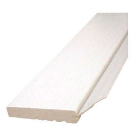 Garage Door Weatherstripping, White PVC, 2-In. x 7-Ft.