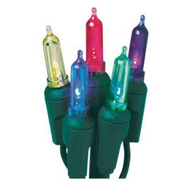 Christmas LED Light Set, T5, Commercial-Grade, Multi, 50-Ct.