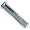 2 Pack, 3/8 x 2-In., Clear Zinc Plated, Adjustable Clevis Pin, Multiple Holes, Cut Off Excess Length If Needed.