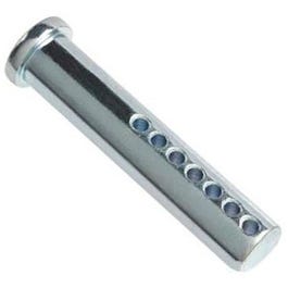 4 Pack, 1/4 x 2-In., Clear Zinc Plated, Adjustable Clevis Pin, Multiple Holes, Cut Off Excess Length If Needed.