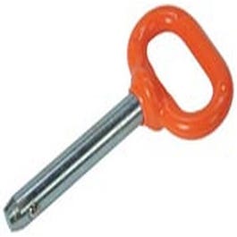 Detent Pin, Orange Handle, 3/8 x 2-In.