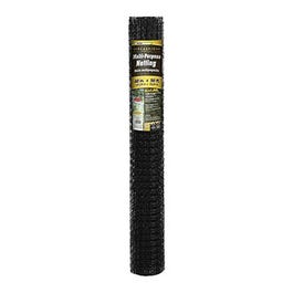 Multi-Purpose Netting Fence, Black Plastic, 4 x 50-Ft.