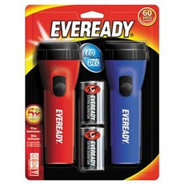 LED Economy Flashlight, 2-Pk.