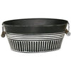 Metal Basin Planter, Charcoal, 14-In.