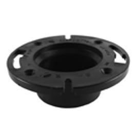 ABS/DWV Closet Flange, Hub End, 4-In.