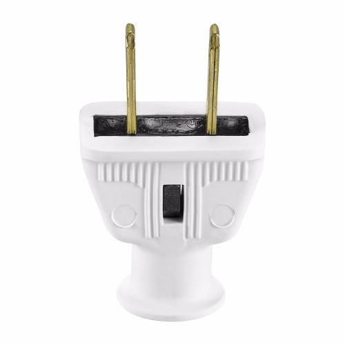 Eaton Cooper Wiring Straight Blade Plug 15A, 125V White