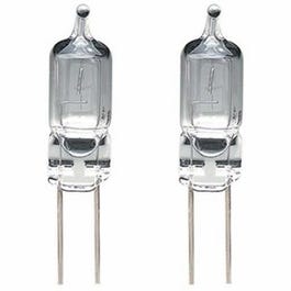 Halogen Bulb Set, Warm White, 140 Lumens, 10-Watts, 2-Pk.