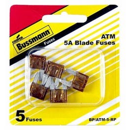 Fast Acting Mini Blade Auto Fuse, Tan, 5-Amp, 32-Volt, 5-Pk.