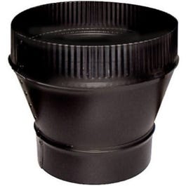 Black Stove Pipe Flue Increaser, 24-Ga., 5 x 6-In.