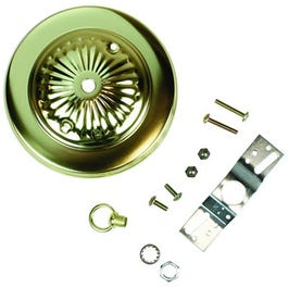 Traditional Canopy Kit, 7/16-In. Center Hole, Oil-Rubbed Brass, 5-In.