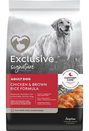 Exclusive® Signature® Adult Dog Chicken & Brown Rice Formula Dog Food