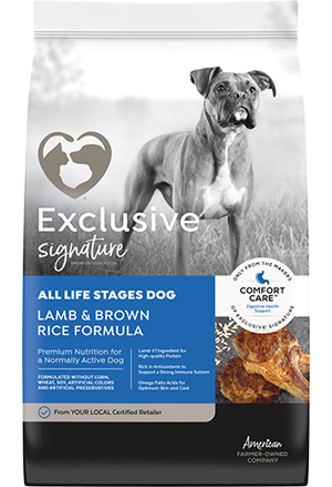 Exclusive Pet Food Exclusive Signature All Life Stages Lamb & Brown Rice Formula