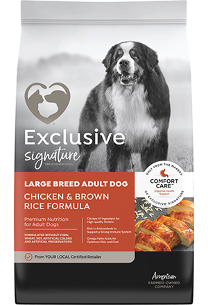 Exclusive Signature Large Breed Adult Dog Chicken & Brown Rice Formula Dog Food