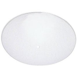 Glass Diffuser, Round, Clear Dot Pattern, 13-In.