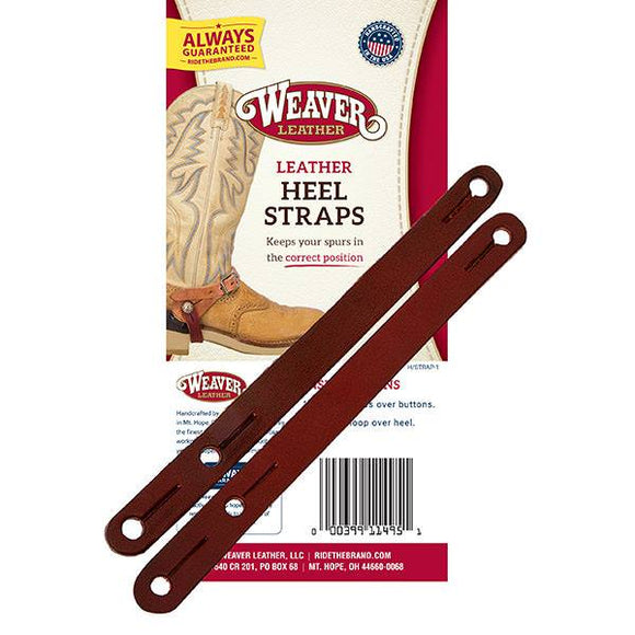 Weaver Heel Straps Burgundy Latigo Leather (Burgundy)