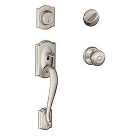 Satin Nickel Georgian Handleset
