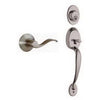 Plymouth Design Handleset, Single Cylinder,  Satin Nickel