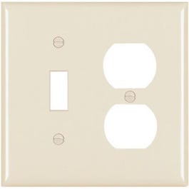 Almond 1-Toggle Opening & 1-Duplex Nylon Wall Plate