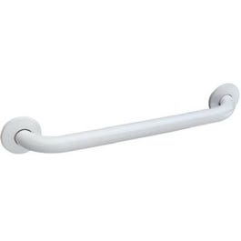 Bath Safety Grab Bar, Heavy-Duty White, 18-In.