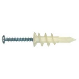 EZ Wall Anchor, Plastic,  #6 x 1-1/4-In., 20-Pk.