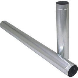 Galvanized Furnace Pipe, 30-Gauge, 4 x 24-In.