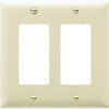 Ivory 2 Decorator Openings Nylon Wall Plate