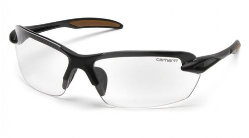 Pyramex Carhartt Spokane Clear Lens with Black Frame (Black)