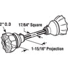 Defender Security Glass Spindle Knob Set