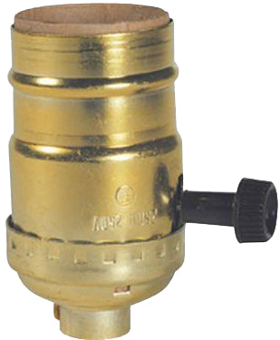 2.75  BRASS 3-WAY TURN KNOB