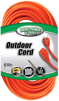 100 16/3 SJTW ORANGE OUTDOOR CORD