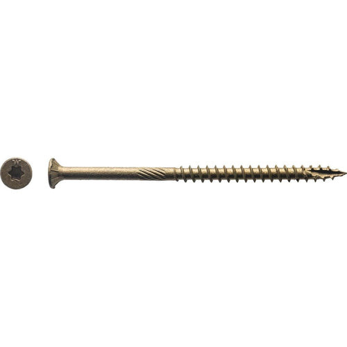 Big Timber #10 x 3-1/2 In. Bronze Flat Head Wood Screw (54 Ct., 1 Lb.)