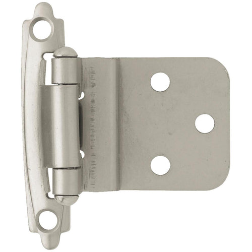 Liberty Matte Nickel 3/8 In. Self-Closing Inset Hinge, (10-Pack)