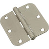 3-1/2 In. x 5/8 In. Radius Satin Nickel Door Hinge (3-Pack)