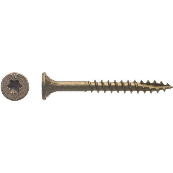 Big Timber #8 x 1-1/2 In. Bronze Flat Head Wood Screw (196 Ct., 1 Lb.)