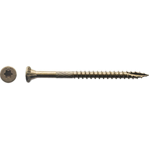 Big Timber #9 x 2-1/2 In. Bronze Flat Head Wood Screw (93 Ct., 1 Lb.)