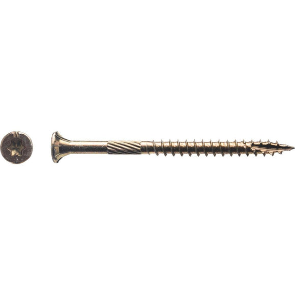 Big Timber #9 x 2-1/2 In. Yellow Zinc Flat Head Wood Screw (94 Ct., 1 Lb.)