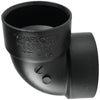 Charlotte Pipe 3 In. 90 Degree Hub x Hub Vent ABS Elbow