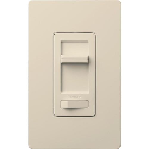 Lutron Lumea Incandescent/Halogen/LED/CFL Light Almond Slide Dimmer Switch