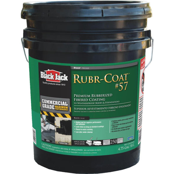 Black Jack Rubr-Coat #57 5 Gal. Premium Rubberized Fibered Coating