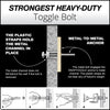 Toggler SNAPTOGGLE® Heavy-Duty Toggle Bolts 304 Stainless Steel Channels (3/16-in x 2-1/2-in)