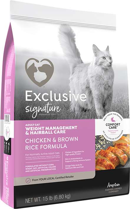 Exclusive Signature Weight Management & Hairball Care Adult Cat Food (15 lb)