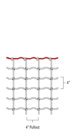 Red Brand Square Deal® Sheep & Goat Fence 100' L x 48 H Class 1