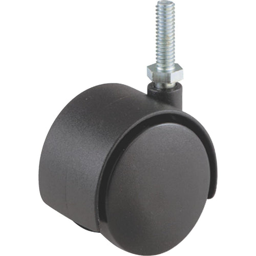 Do it 2 In. Dia. Black Twin Wheel Caster with 1 In. Stem (1-Count)