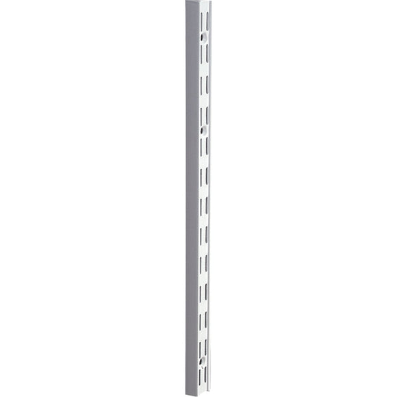 Knape & Vogt 82 Series 39 In. White Steel Heavy-Duty Double-Slot Shelf Standard