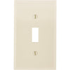 Leviton 1-Gang Thermoplastic Nylon Toggle Switch Wall Plate, Ivory