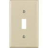 Leviton 1-Gang Thermoplastic Nylon Toggle Switch Wall Plate, Light Almond